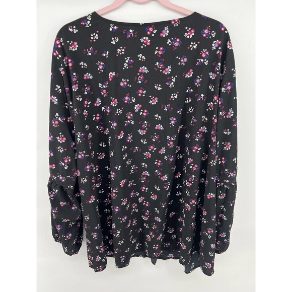 NWT Lane Bryant floral Shirt Blouse Size 28 New Top - Picture 4 of 4